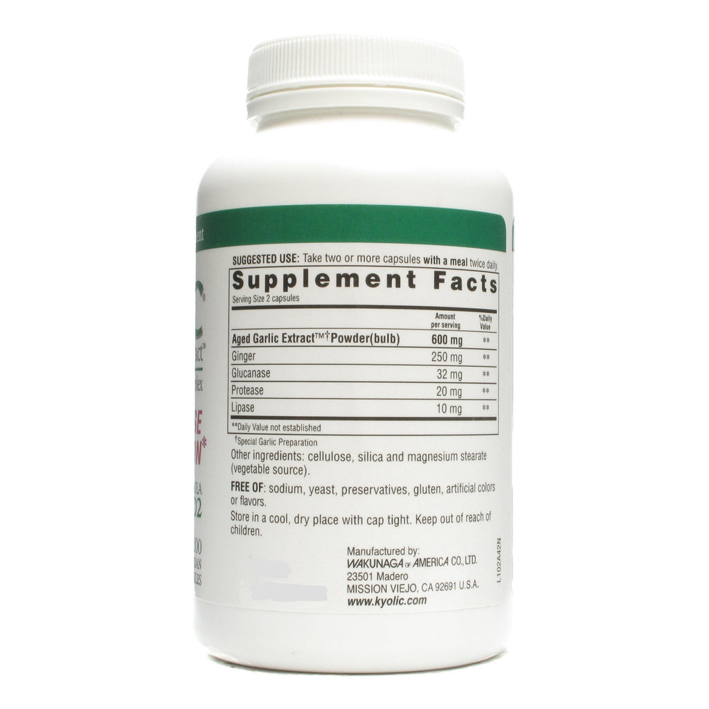Kyolic Aged Garlic Extract Candida Cleanse & Digestion 200 Veg Cap,KYOLIC,OxKom