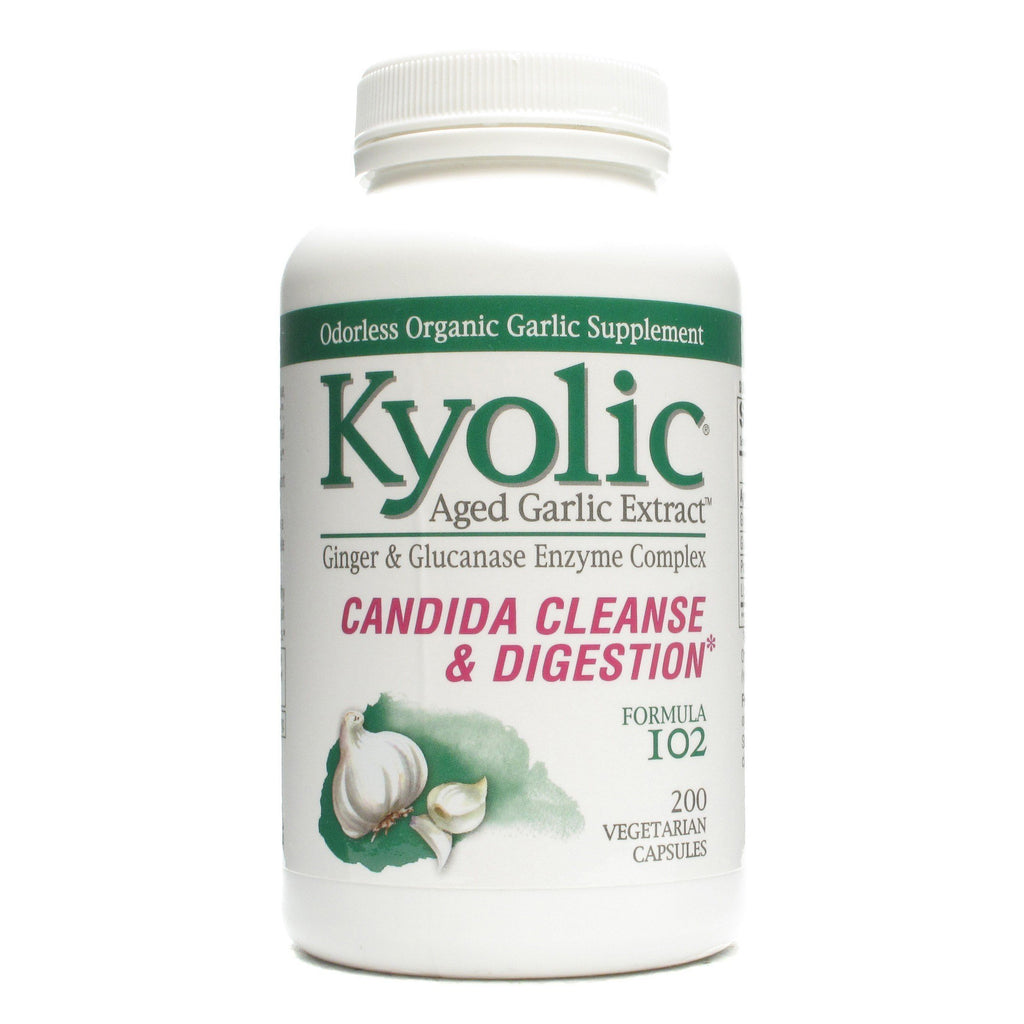 Kyolic Aged Garlic Extract Candida Cleanse & Digestion 200 Veg Cap,KYOLIC,OxKom