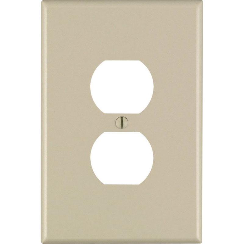 LEVITON MANUFACTURING COMPANY IVORY JUMBO WALL PLATES 1,LEVITON,OxKom