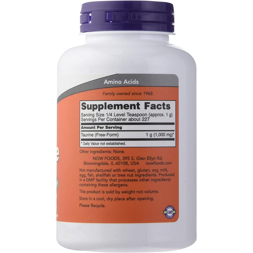 NOW Foods Taurine Powder - 8 oz.,NOW Foods,OxKom