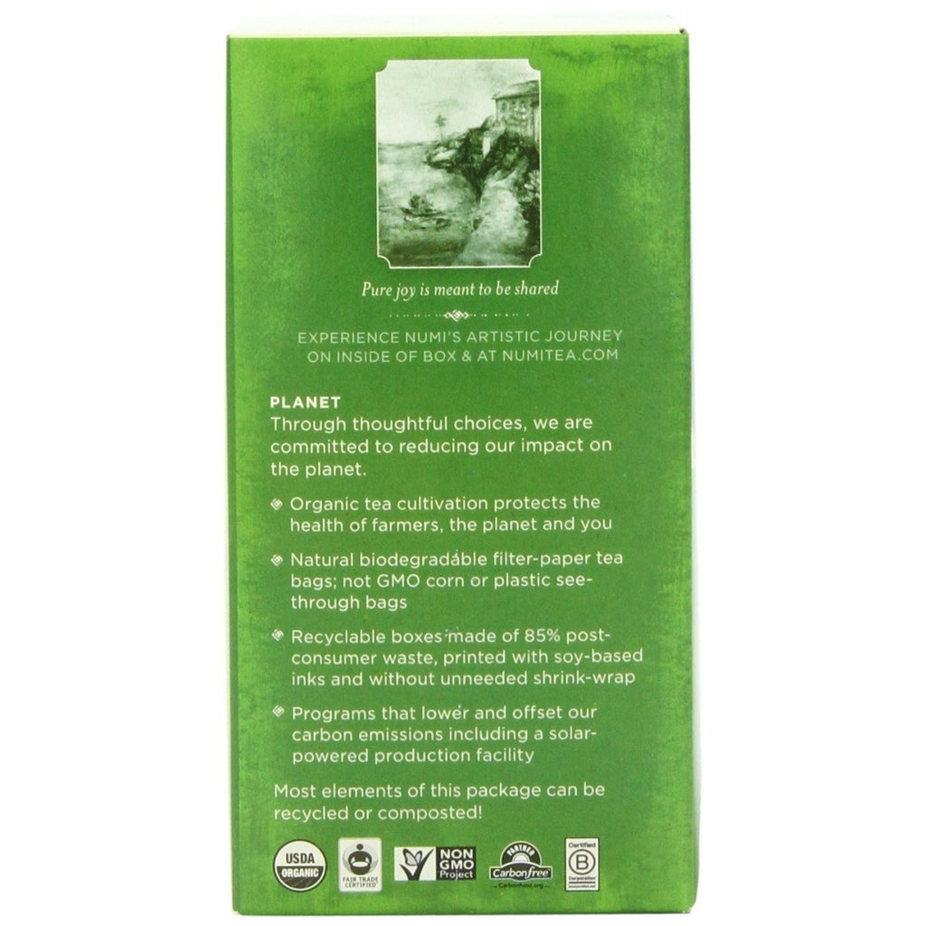 Numi Organic Tea Moroccan Mint - 18 Tea Bags,NUMI TEA,OxKom