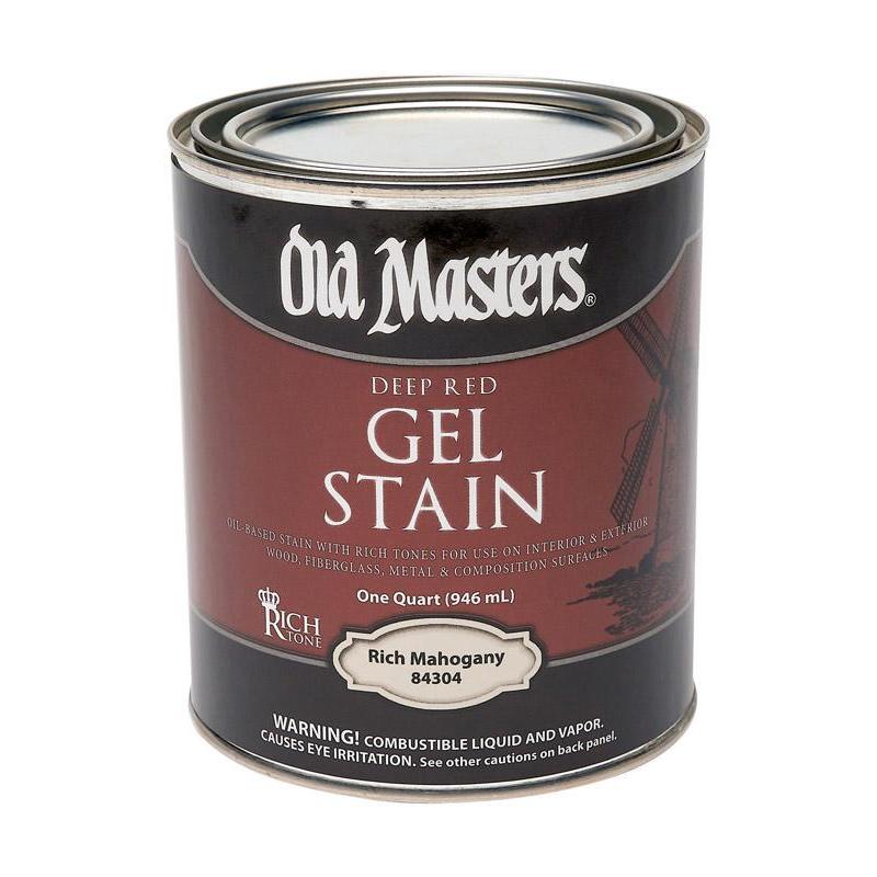 OLD MASTERS QT DEEP RED GEL STAIN - R,Vogel Paint & Wax Inc,OxKom