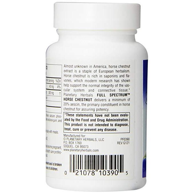Planetary Herbals Horse Chestnut  Full Spectrum™ 300 mg 60 Tablet,Planetary Herbals,OxKom