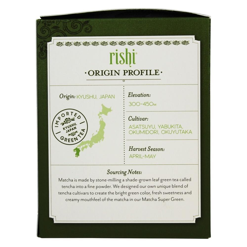 Rishi Tea - Organic Matcha Super Green Tea - 15 Tea Bags,RISHI,OxKom