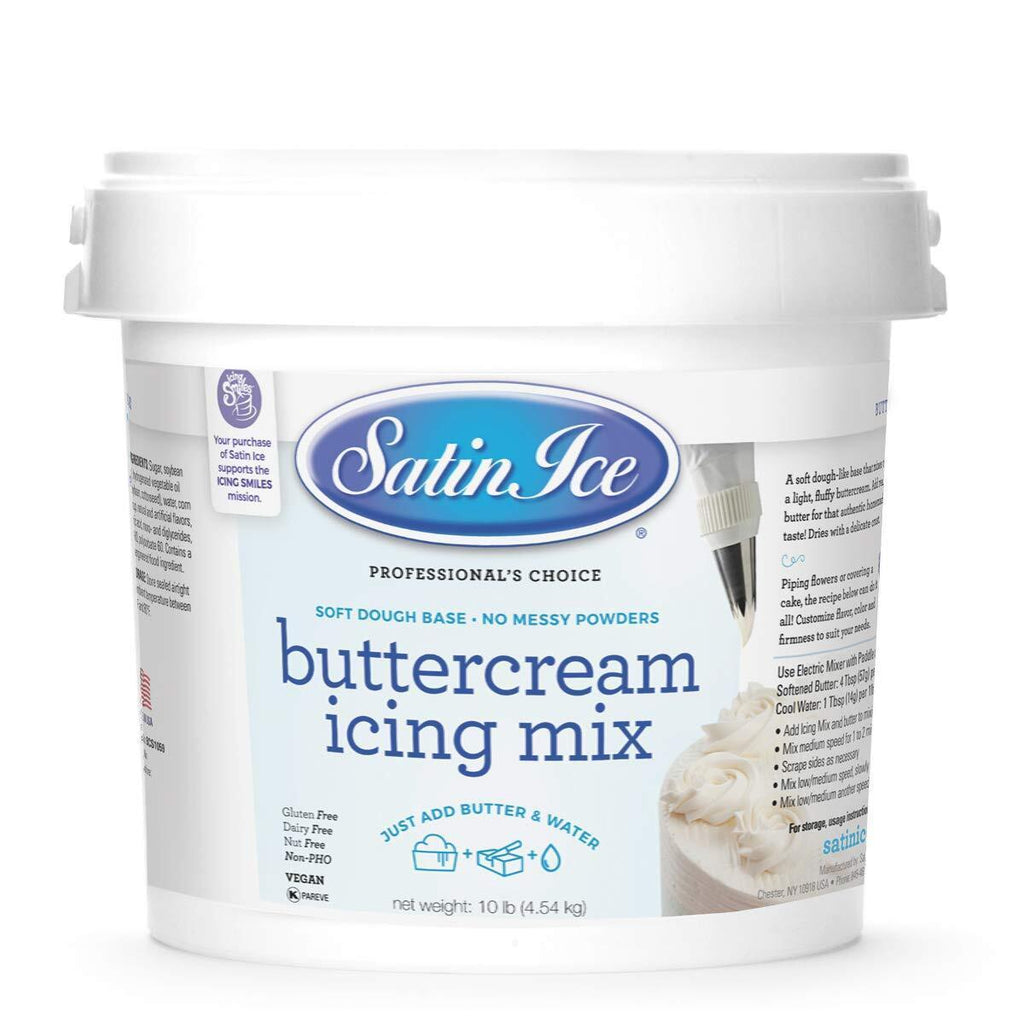 Satin Ice Buttercream Icing Mix, 10 Pounds,SATIN ICE,OxKom