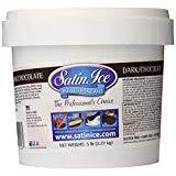 Satin Ice Dark Chocolate Fondant A 5lb Pail,SATIN ICE,OxKom