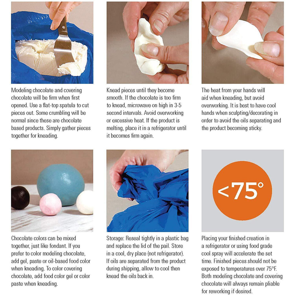 Satin Ice Green Modeling Chocolate 1lb Pail,SATIN ICE,OxKom