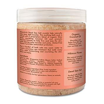 Shea Moisture Coconut & Hibiscus Dead Sea Salt Muscle Relief Mineral Soak 20 Oz,SheaMoisture,OxKom