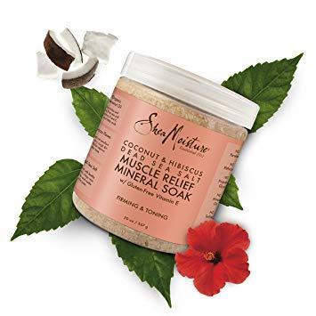 Shea Moisture Coconut & Hibiscus Dead Sea Salt Muscle Relief Mineral Soak 20 Oz,SheaMoisture,OxKom