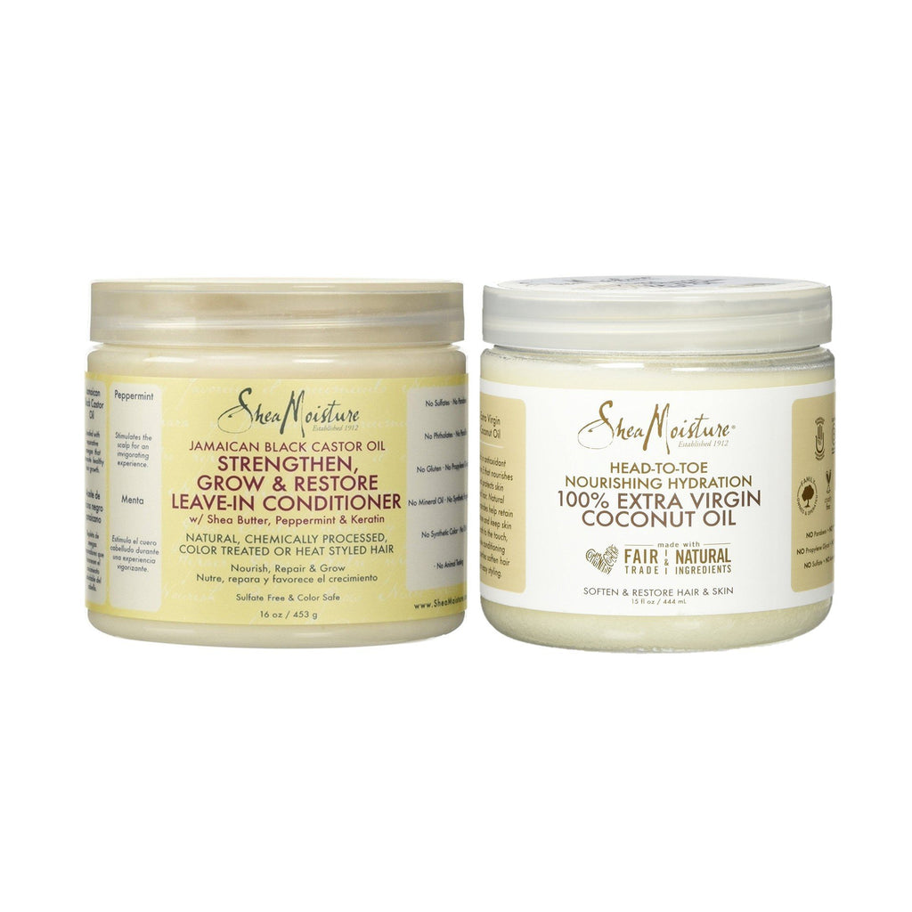 Shea Moisture complete softening set Leave In Conditioner and Cocounot Oil,SheaMoisture,OxKom