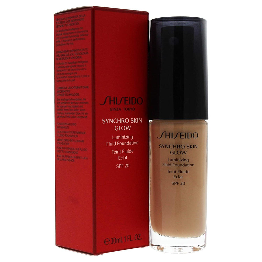 Shiseido Synchro Skin Glow Luminizing Fluid Foundation Spf 20,SHISEIDO,OxKom