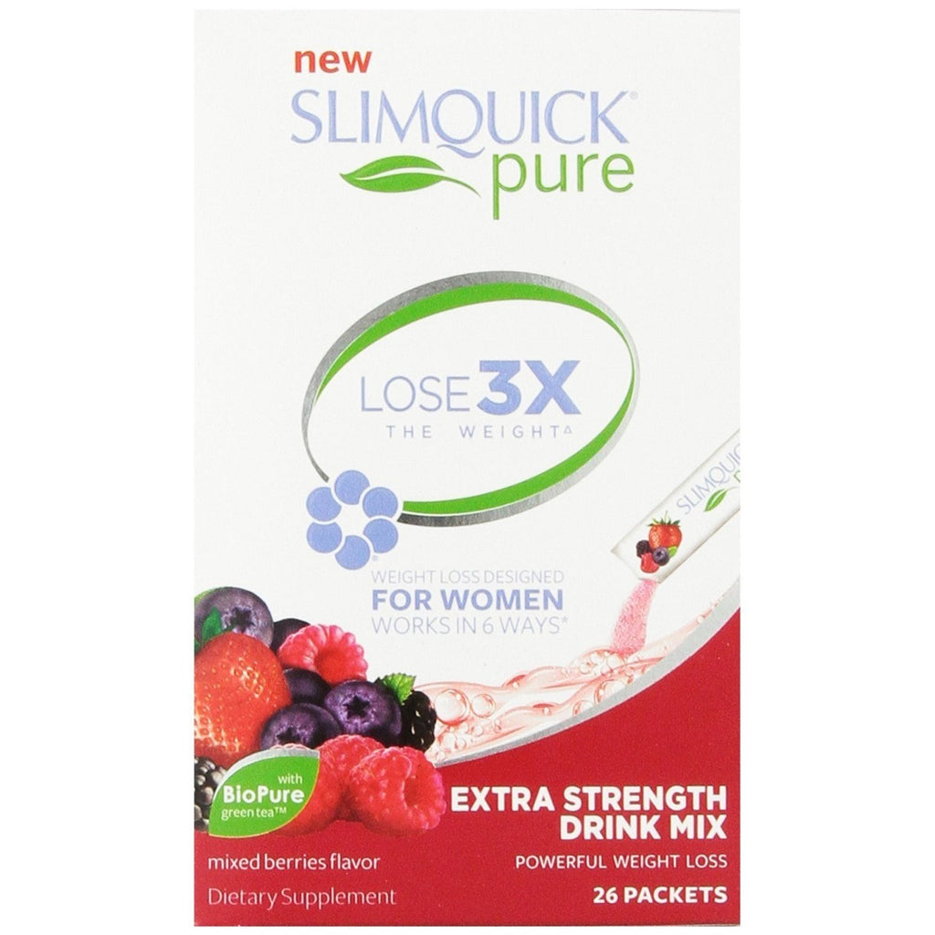 SlimQuick Pure Drink Mix - Mixed Berries,SLIMQUICK,OxKom