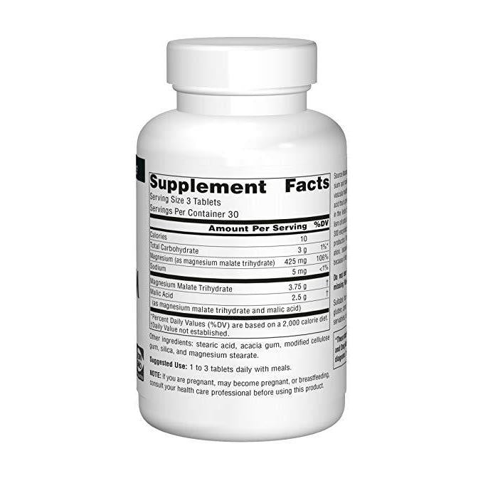 Source Naturals Magnesium Malate 1250 mg 90 Tablet,Source Naturals,OxKom