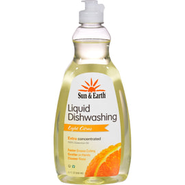 Sun and Earth Natural Concentrated Liquid Dish Soap - Light Citrus -  - 22 oz,SUN & EARTH,OxKom