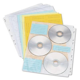 Two-Sided CD/DVD Pages for Three-Ring Binder,,INNOVERA,OxKom