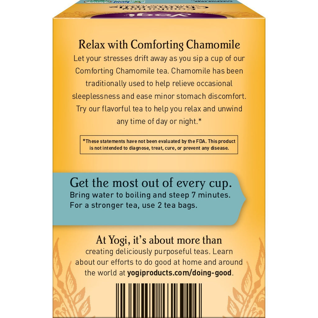 Yogi Tea Comforting Chamomile - Caffeine Free - 16 Tea Bags,YOGI TEAS,OxKom