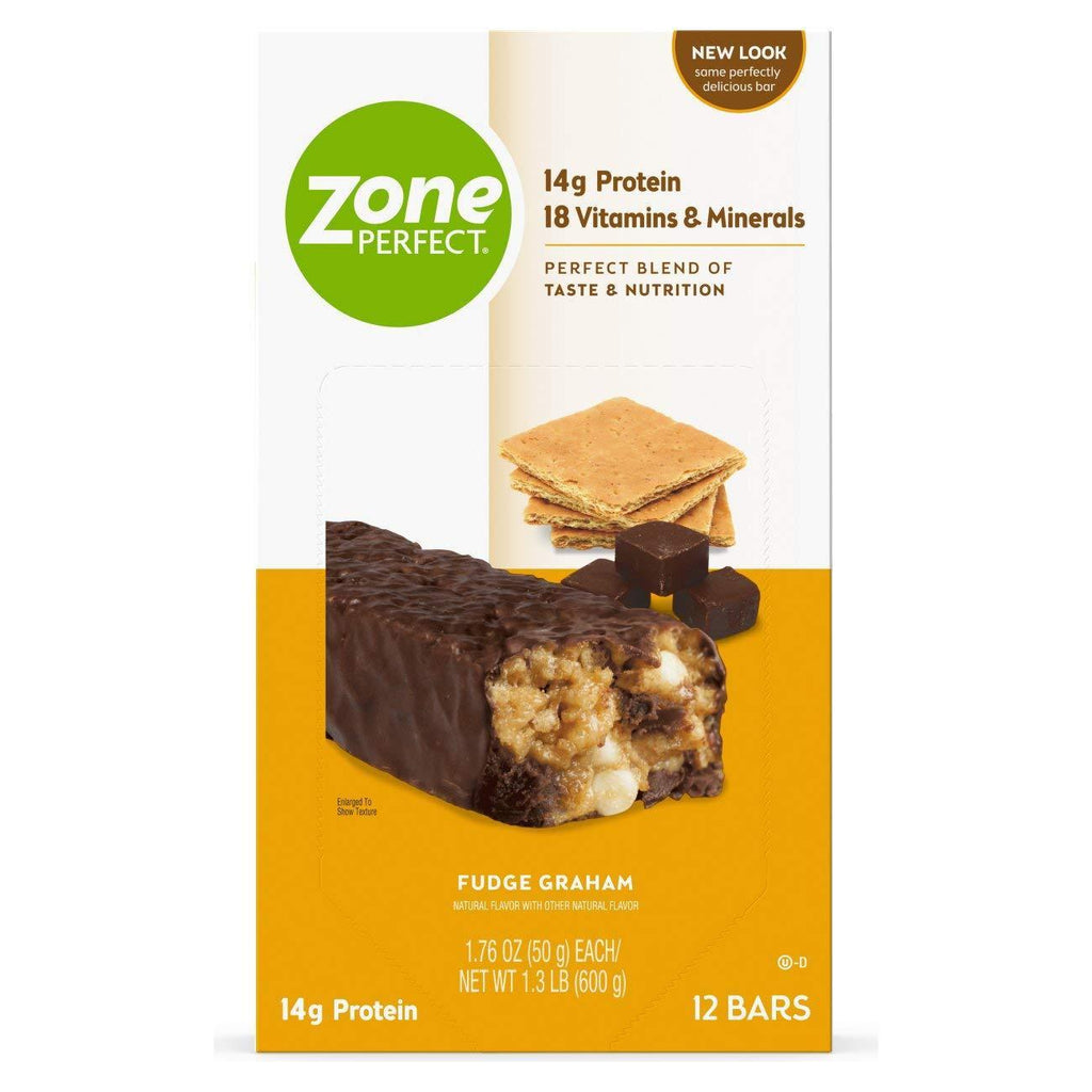 Zone Nutrition Bar - Fudge Graham - 1.76 Oz,Zoneperfect,OxKom