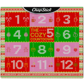 ChapStick Cozy Countdown Holiday Lip Balms 12-Pack, Advent Calendar.