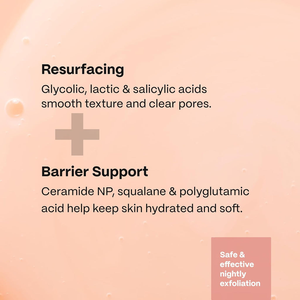 Mad Hippie AHA + BHA Milk Serum – Gentle Exfoliating Face Serum with Ceramide NP, Glycolic, Lactic & Salicylic Acids, 2 Fl Oz