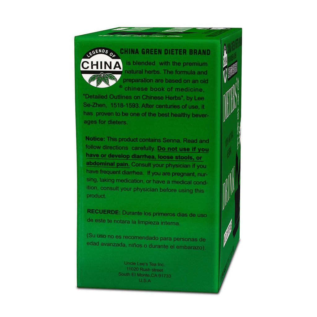 Uncle Lee’s Senna Tea 3-Pack – Green Dieter’s Drink, Caffeine-Free 100% Natural Herbal Detox & Digestive Support, 30 Ct Each
