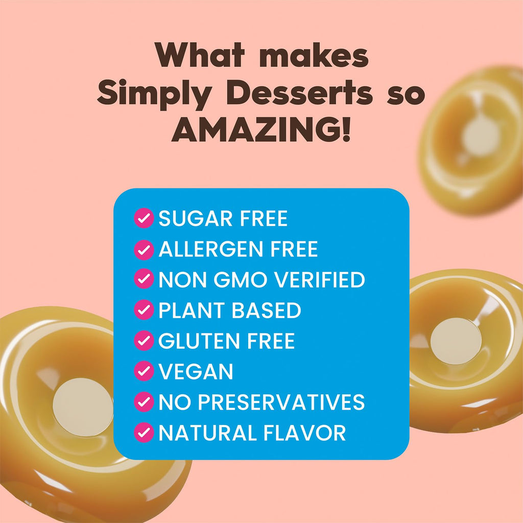Simply Desserts Banana, Butterscotch & Lemon Instant Pudding, Sugar-Free, Variety 6-Pack–Healthy Dessert, Vegan & Diabetic-Friendly, Kosher,1.7 Oz Ea