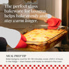 Ôcuisine Borosilicate Casserole Dish with Lid, XL (5.2 Quart)