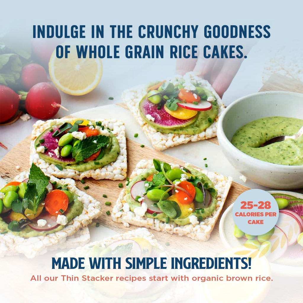 Lundberg Thin Brown Rice Cakes Variety 3-Pack – Regenerative Organic Lightly Salted, Salt-Free, and Red Rice & Quinoa (Salt-Free), 6 Oz Ea
