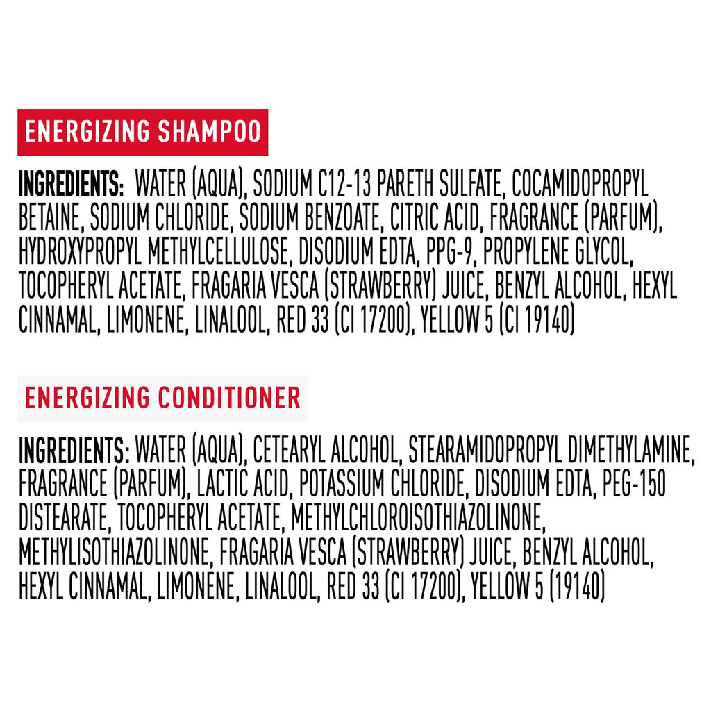 Suave Shampoo & Conditioner Set, Sun-Ripened Strawberry – Everyday Energizing Formulas with Fruit Extract & Vitamin E, 22.5 Oz Ea (2 Piece Set)