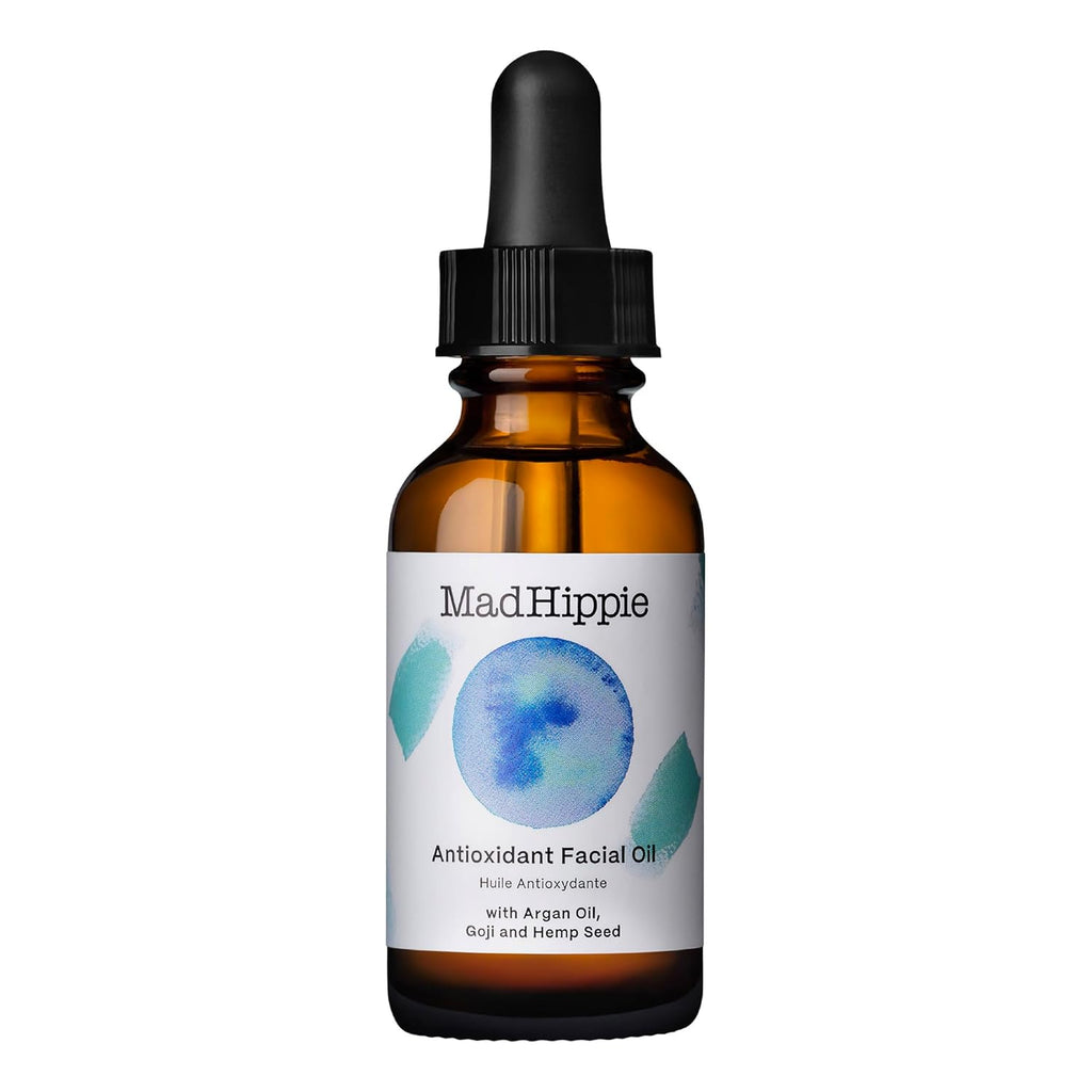 Mad Hippie Antioxidant Facial Oil - Face Oil for Women/Men with Organic Argan Oil, Non-Comedogenic Moisturizer for Face with Natural Sources of Vitamin C & Vitamin E Oil for Skin Care, 1.02 Oz