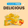 Simply Desserts Sugar-Free Peach Jel, 6-Pack – Vegan Dessert, Keto Snacks, Diabetic Friendly & Kosher, 1.7 Oz Ea