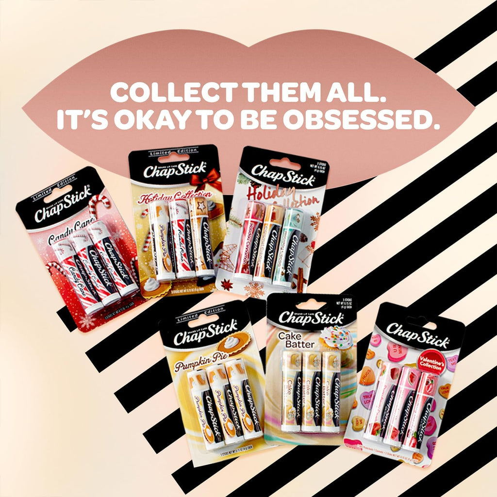 ChapStick Lip Moisturizer, Cake Batter, 12-Pack – Bulk Lip Balm, Irresistible & Sweet, 0.15 Oz Ea