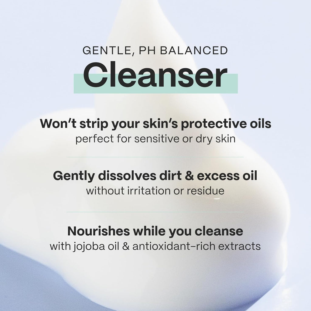 Mad Hippie Face Cream & Cream Cleanser Skin Care Set - Face Lotion for Women/Men with Niacinamide, Matrixyl Peptide Complex + Hydrating Facial Cleanser with Organic Jojoba Oil (2 Piece Set)