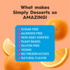 Simply Desserts Sugar-Free Orange Jel, 6-Pack – Vegan Dessert, Keto Snacks, Diabetic Friendly & Kosher, 1.7 Oz Ea