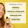 Mad Hippie Vitamin C Serum for Face with Hyaluronic Acid and Triple C Night Cream Ceramide Moisturizer - Skin-Brightening Skin Care Duo (2 Piece Set)