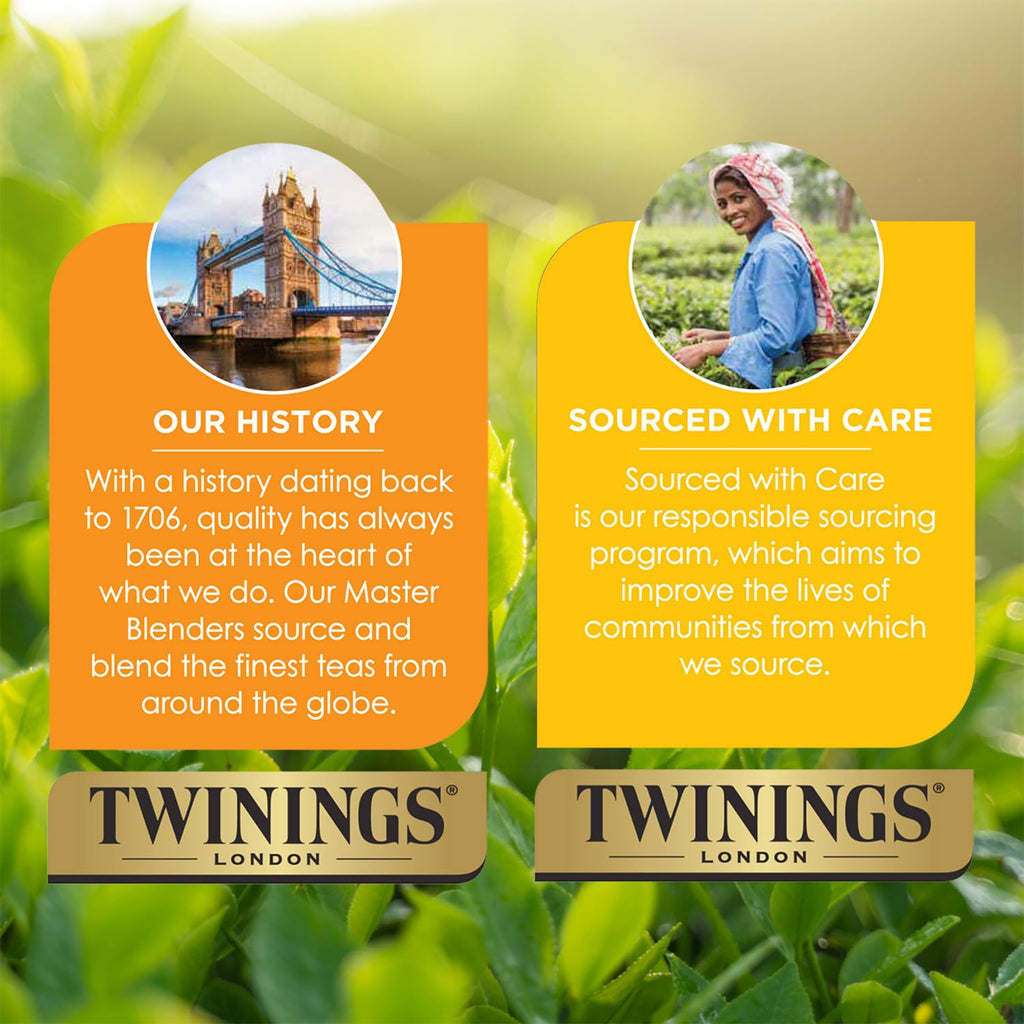 Twinings Pure Rooibos Red Tea - A Naturally Sweet and Tangy Red Tea, Caffeine-Free Herbal Tea Bags, Individually Wrapped, 20 Count (Pack of 2)