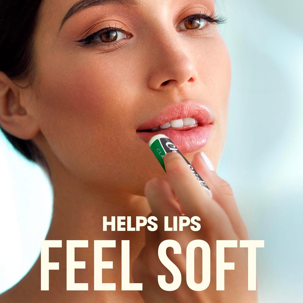 ChapStick Bulk Lip Balm, Classic Spearmint 12-Pack – Cool & Refreshing Lip Moisturizer for Dry Lips, 0.15 Oz Ea