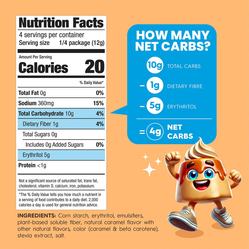 Simply Desserts Salted Caramel Instant Pudding, Sugar-Free, 6-Pack – Healthy Dessert, Keto Snacks, Vegan & Diabetic-Friendly, Kosher, 1.7 Oz Ea