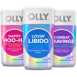 OLLY Total Women’s Wellness, Lovin’ Libido, Happy Hoo-Ha, Combat Cravings Variety 3-Pack