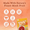 MONK FRUIT IN THE RAW Zero-Calorie Sugar Substitute Packets - Natural Monk Fruit Sweetener Powder, No Erythritol, Plant-Based Keto Sweetener, Diabetic Friendly, 40 Packets Ea (Pack of 2)