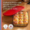 Ôcuisine Borosilicate Casserole Dish with Lid, XL (5.2 Quart)
