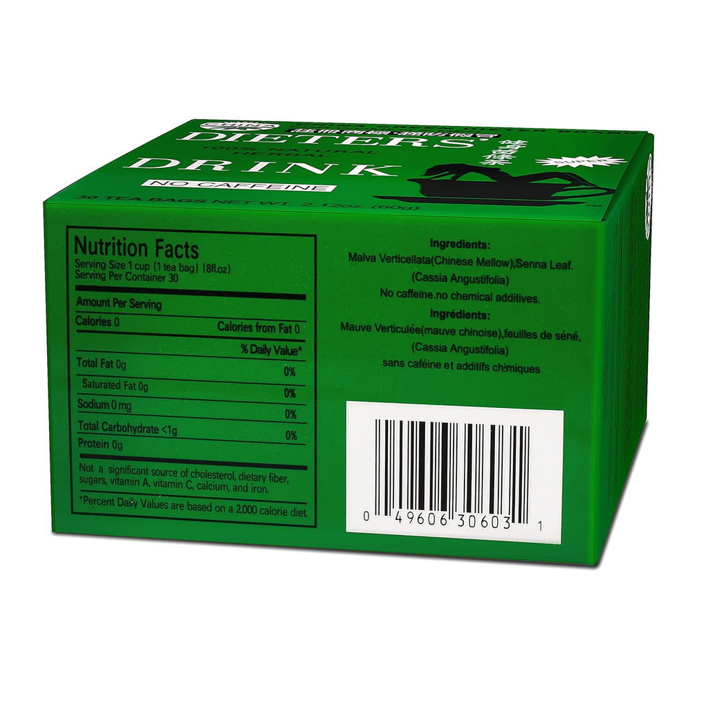 Uncle Lee'S China Green Dieters Tea Caffeine Free For Women & Man - 30 Bags