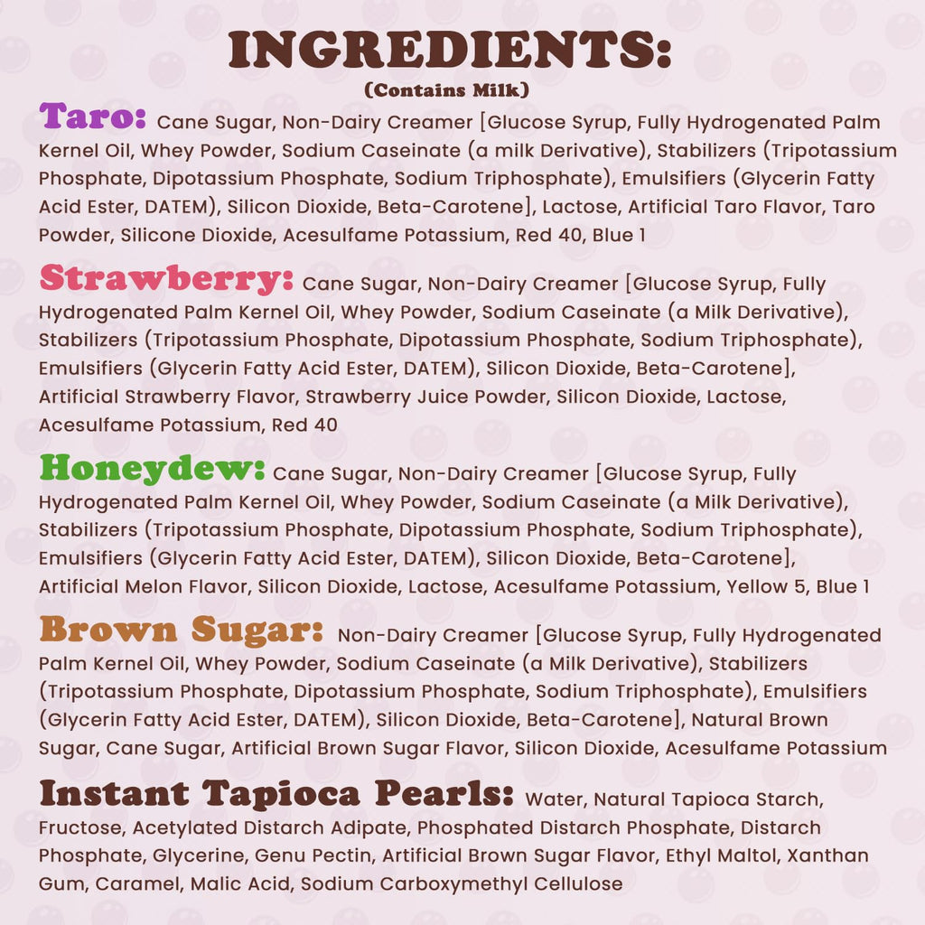 Pocas Bubble Tea Kit, Honeydew 2-Pack – Instant Milk Tea Powder with Authentic Tapioca Pearls for Instant Bubble Tea, 10 Kits