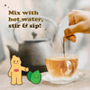 Pocas Honey Ginger Tea—Instant Powder Packets with Mint & Ginger Honey Crystals Tea, Non-GMO/Gluten Free/Caffeine Free Tea, 20 Count (Pack of 2)
