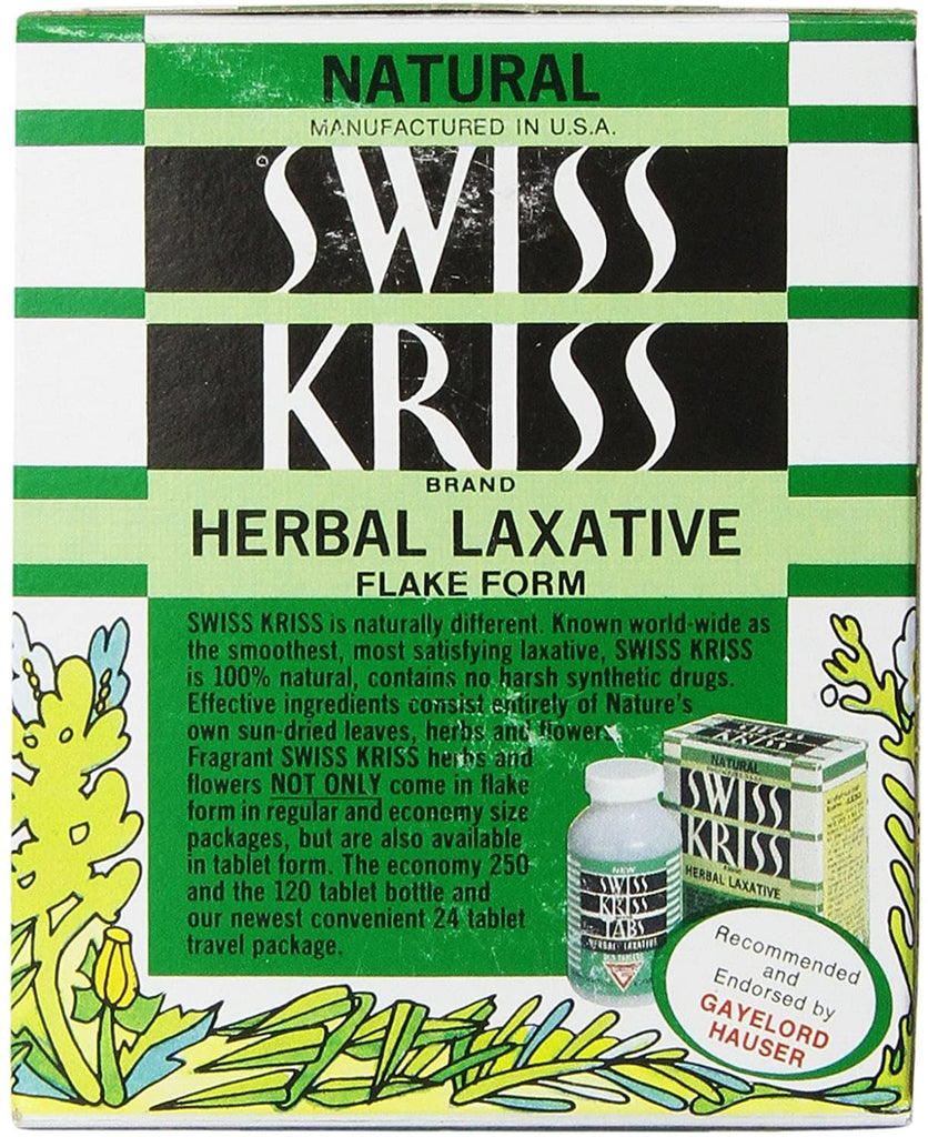 Swiss Kriss Herbal Laxative Flakes, 3.25 Ounce