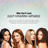 Light Mountain Henna Hair Color & Conditioner Light Brown – Organic, Chemical-Free Semi-Permanent Dye for Men & Women with Botanicals, 4 Oz Powder