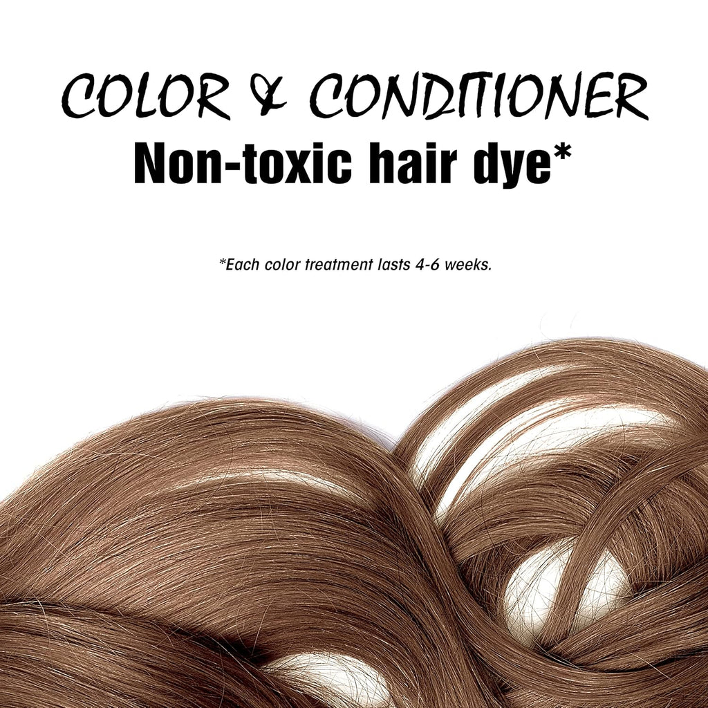 Light Mountain Henna Hair Color & Conditioner Light Brown – Organic, Chemical-Free Semi-Permanent Dye for Men & Women with Botanicals, 4 Oz Powder