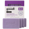 Alaffia Good Soap Lavender (4 Bars) – Long-lasting, triple-milled soap made with fair trade shea butter. Lavender scent, gentle for daily use.
