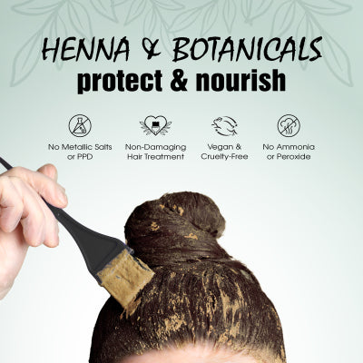 Light Mountain Henna Hair Color & Conditioner, Black, Organic Henna Leaf Powder, Chemical-Free, Semi-Permanent Hair Dye, 4 oz (Pack of 2)