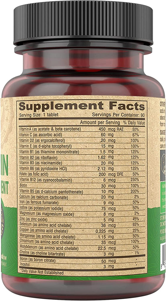 Deva Vegan Multivitamin And Mineral Supplement - 90 Tiny Tablets 2 Pack