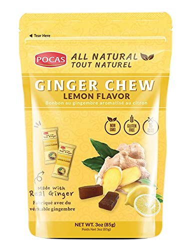 Pocas Ginger Chew (Lemon)3 Oz.